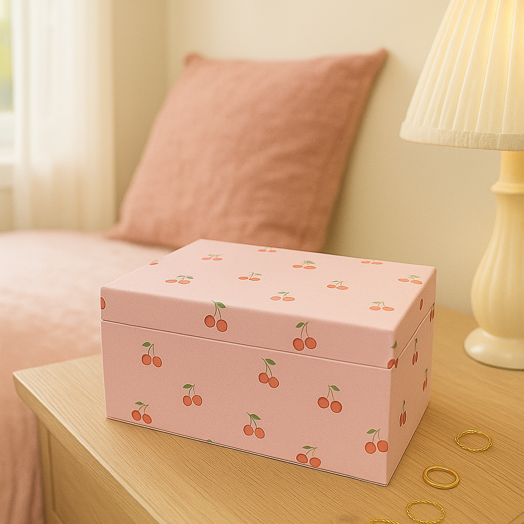 Cherry Kisses Large Jewellery Box