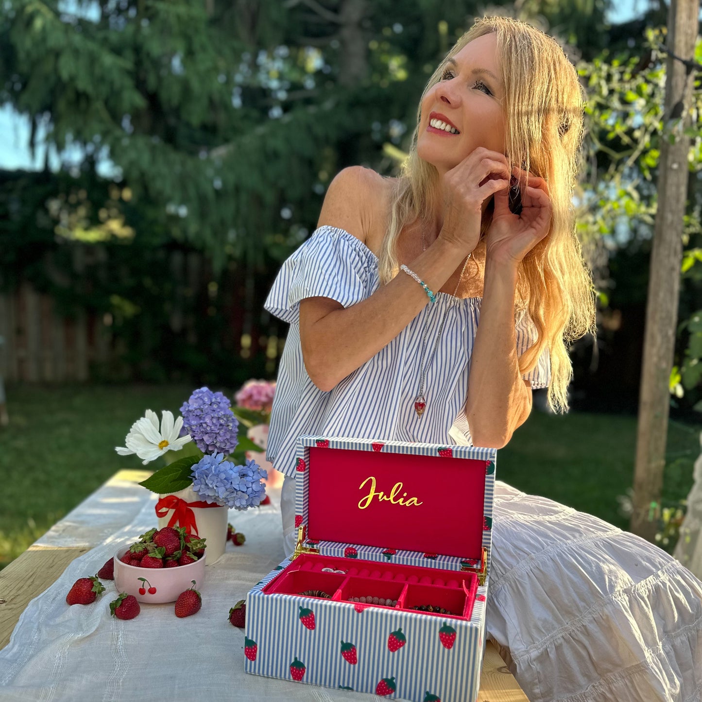 Strawberry Fields Jewellery Box