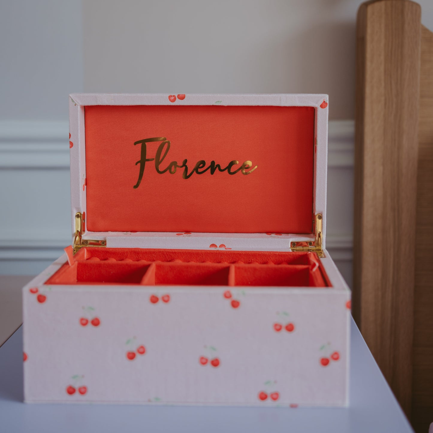Cherry Kisses Large Jewellery Box