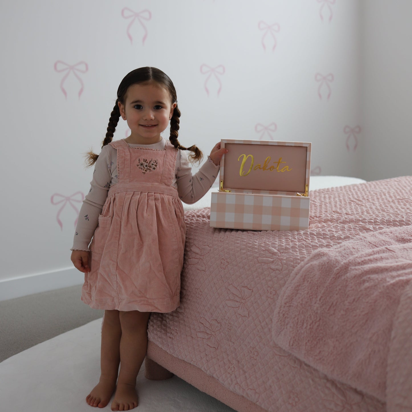 Gingham Love Jewellery Box