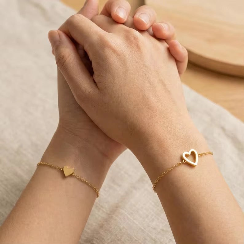 Mummy & Me heart bracelets