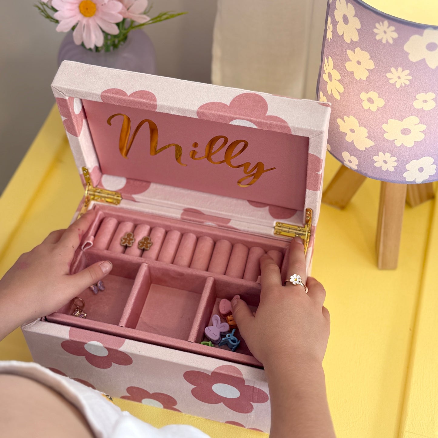 Blushing Blooms Large Jewellery Box