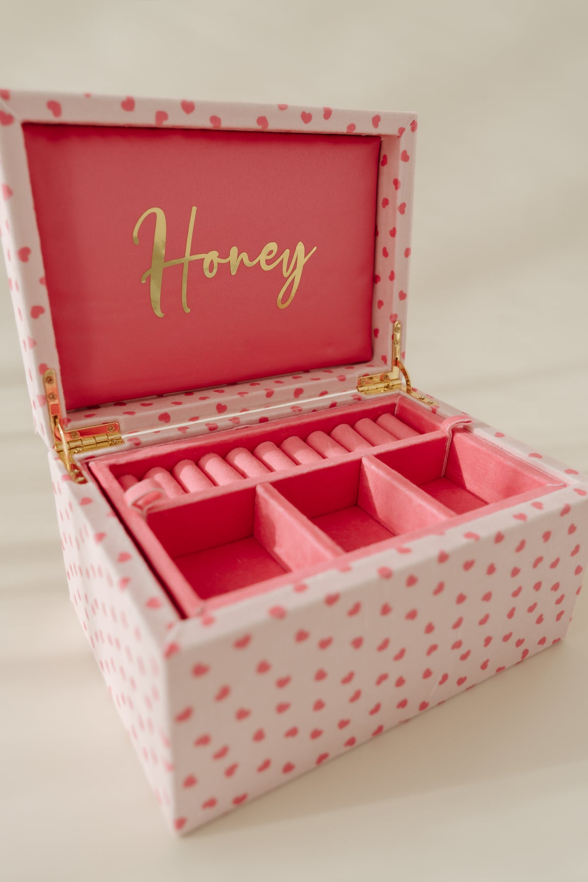 Pink of Hearts Jewellery Box