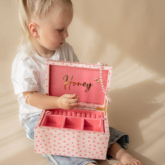 Pink of Hearts Jewellery Box