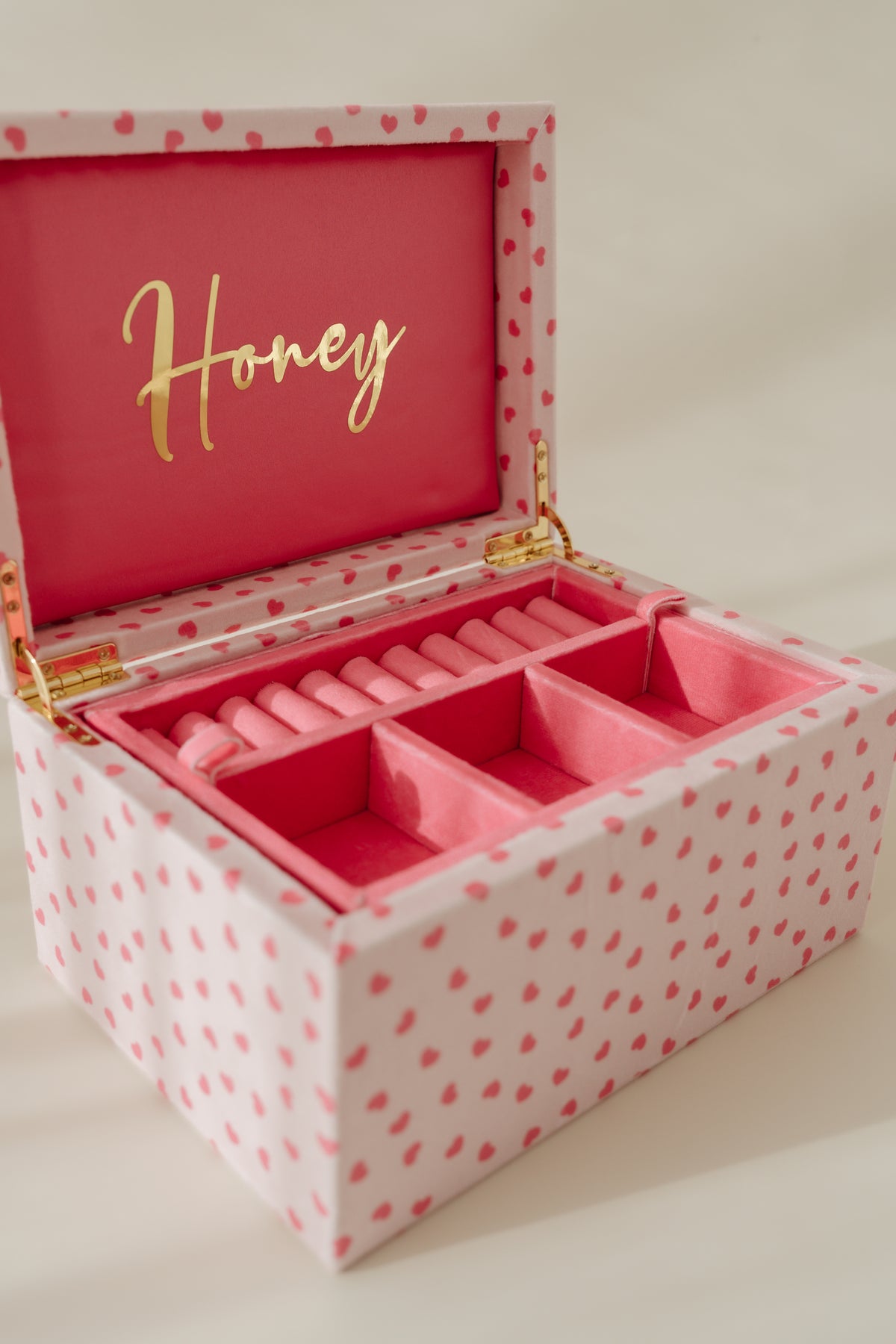 Pink of Hearts Jewellery Box