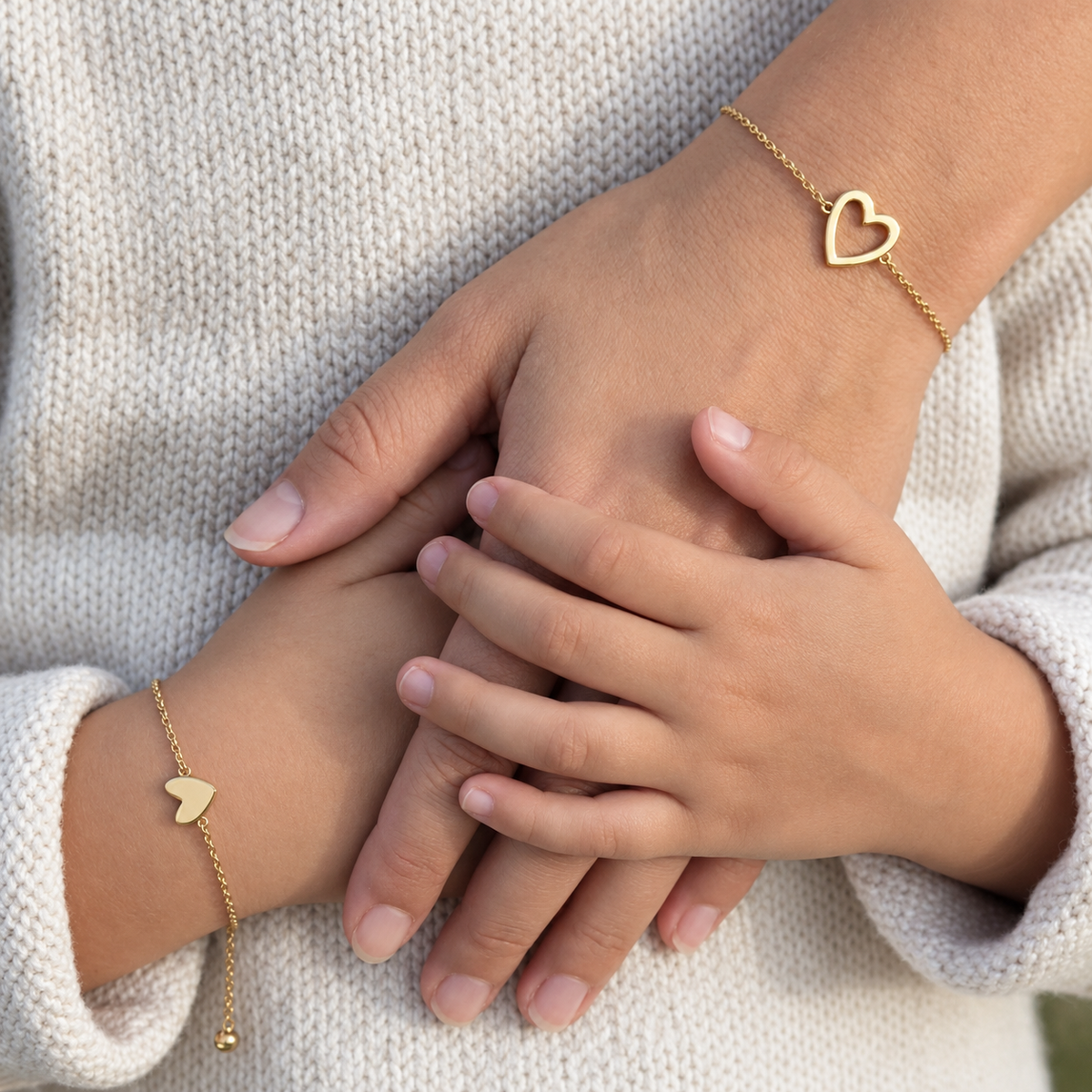 Mummy & Me heart bracelets
