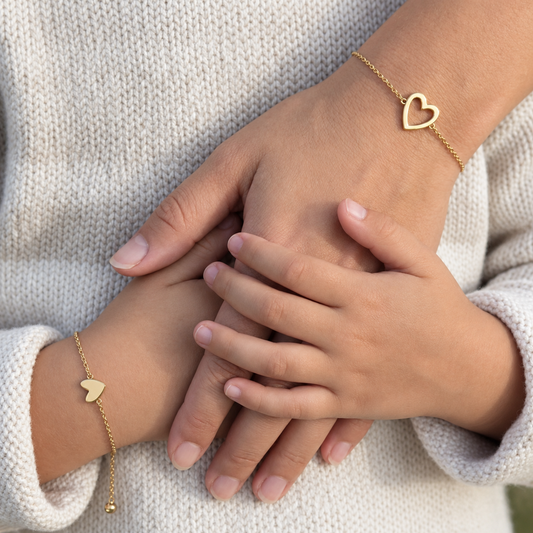 Mummy & Me heart bracelets