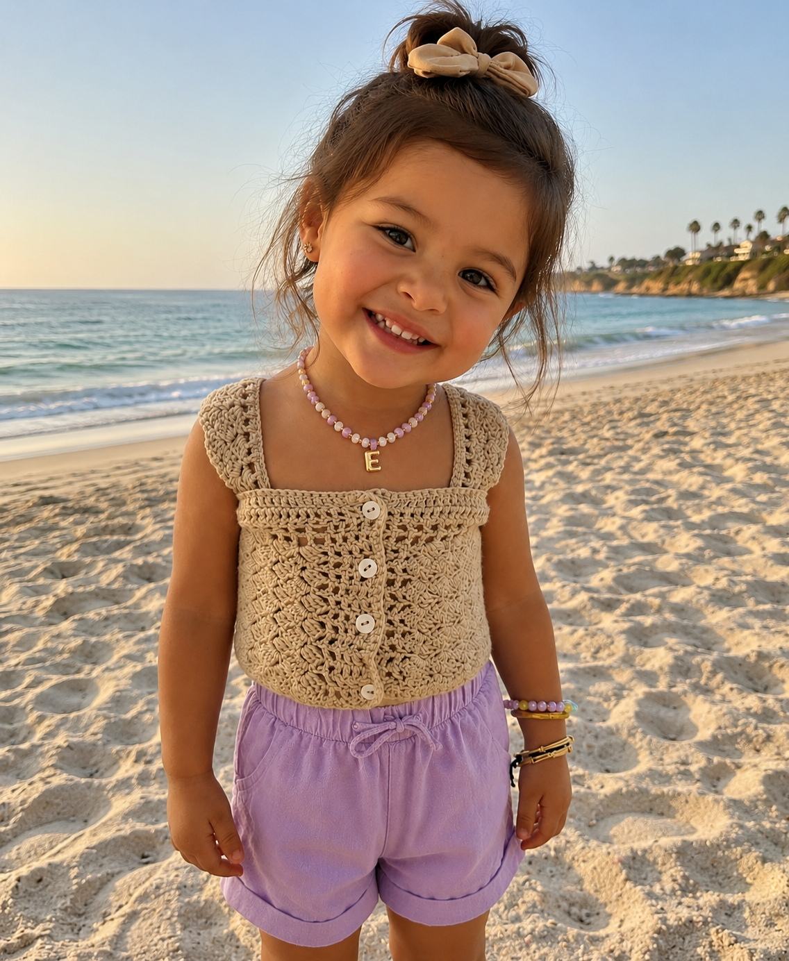 Bubble Initial Necklace