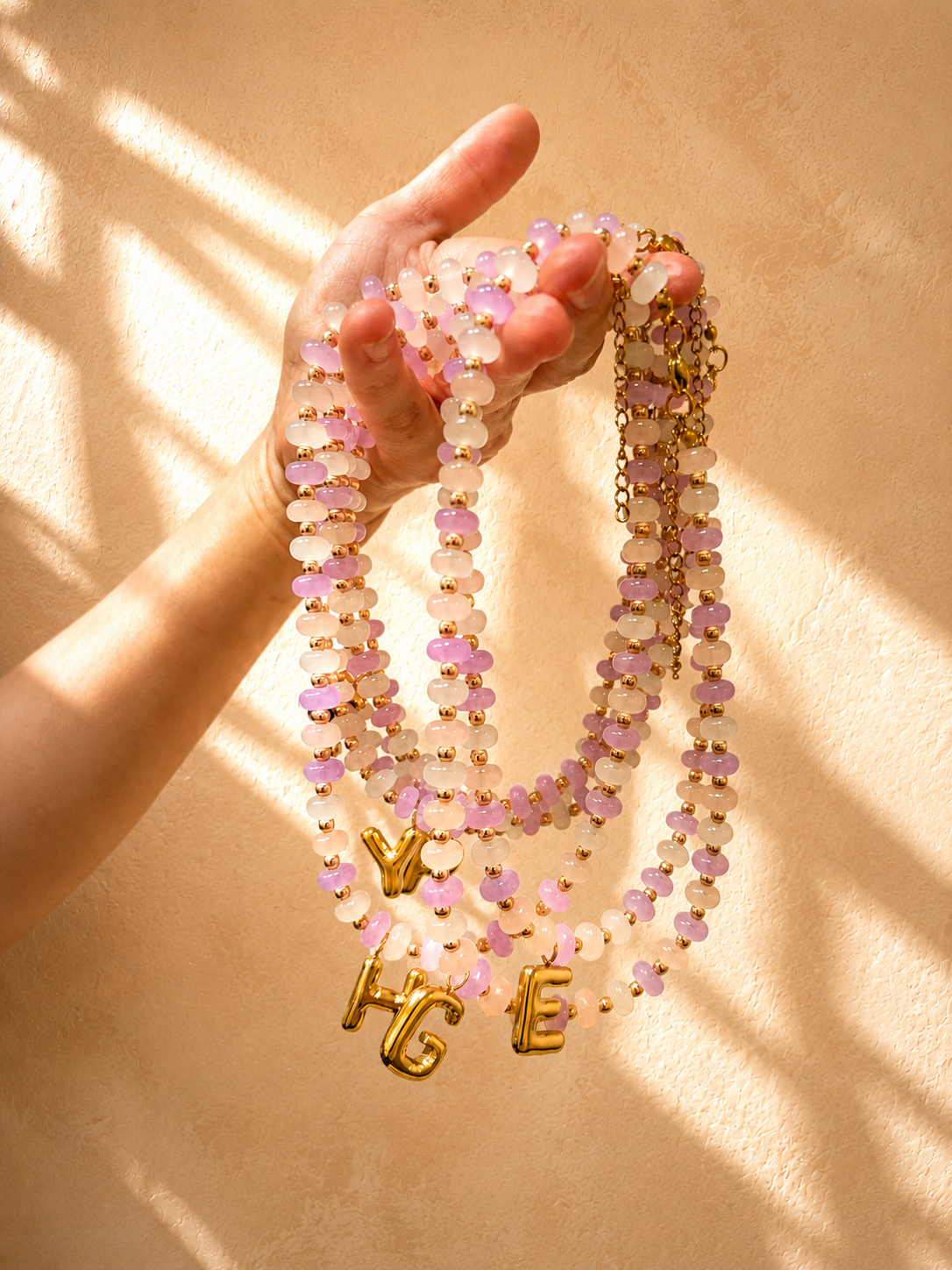 Bubble Initial Necklace