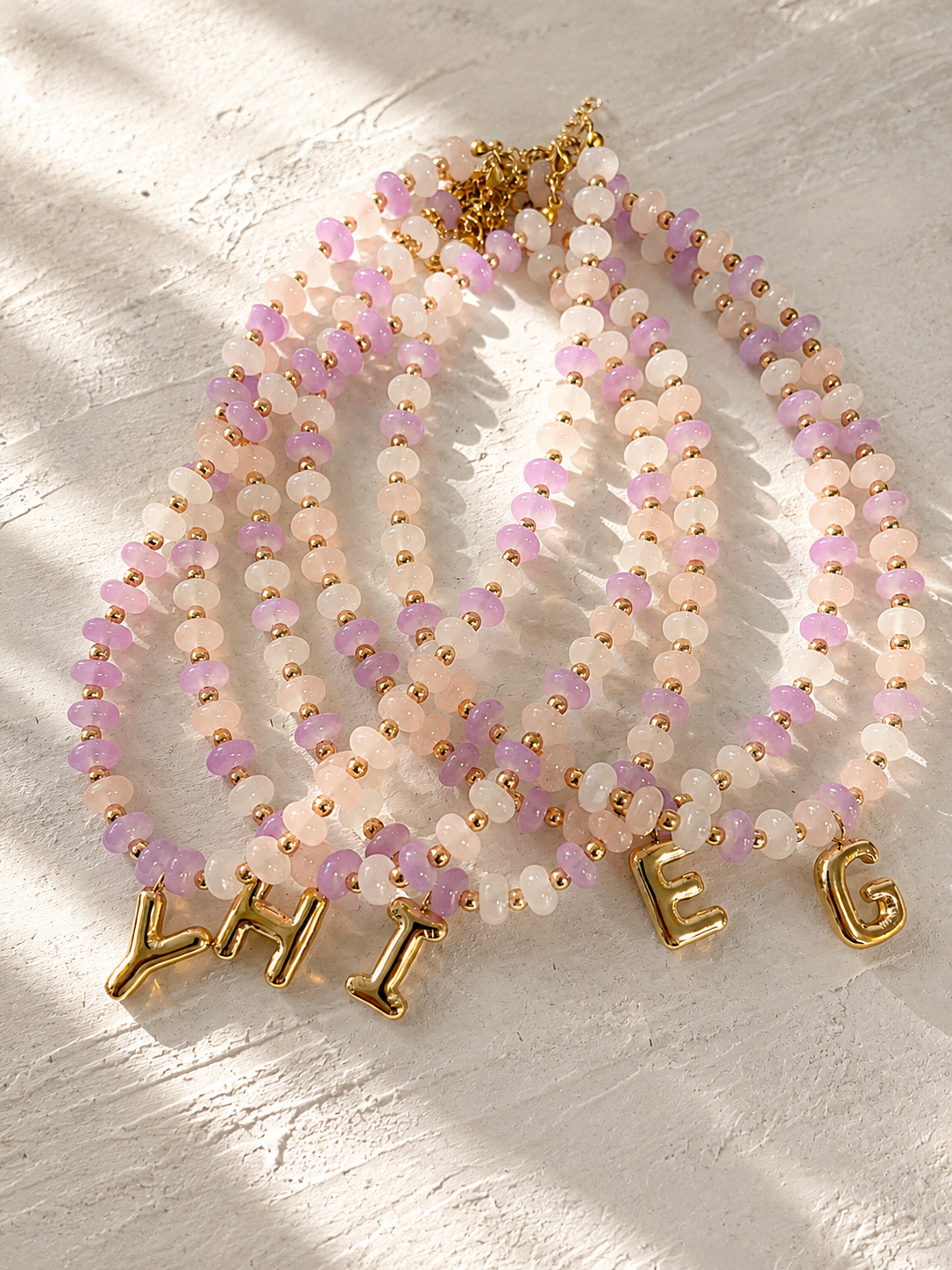 Bubble Initial Necklace