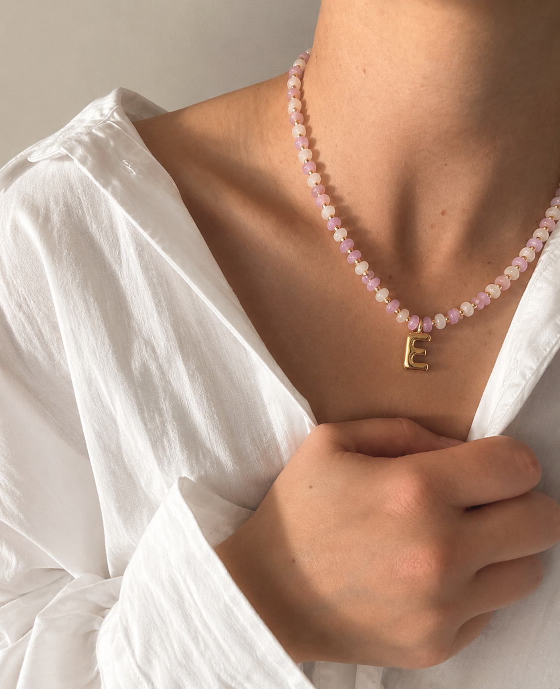 Bubble Initial Necklace