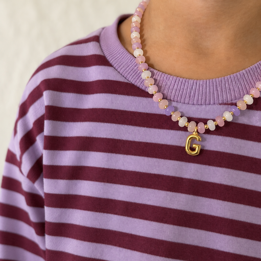 Bubble Initial Necklace