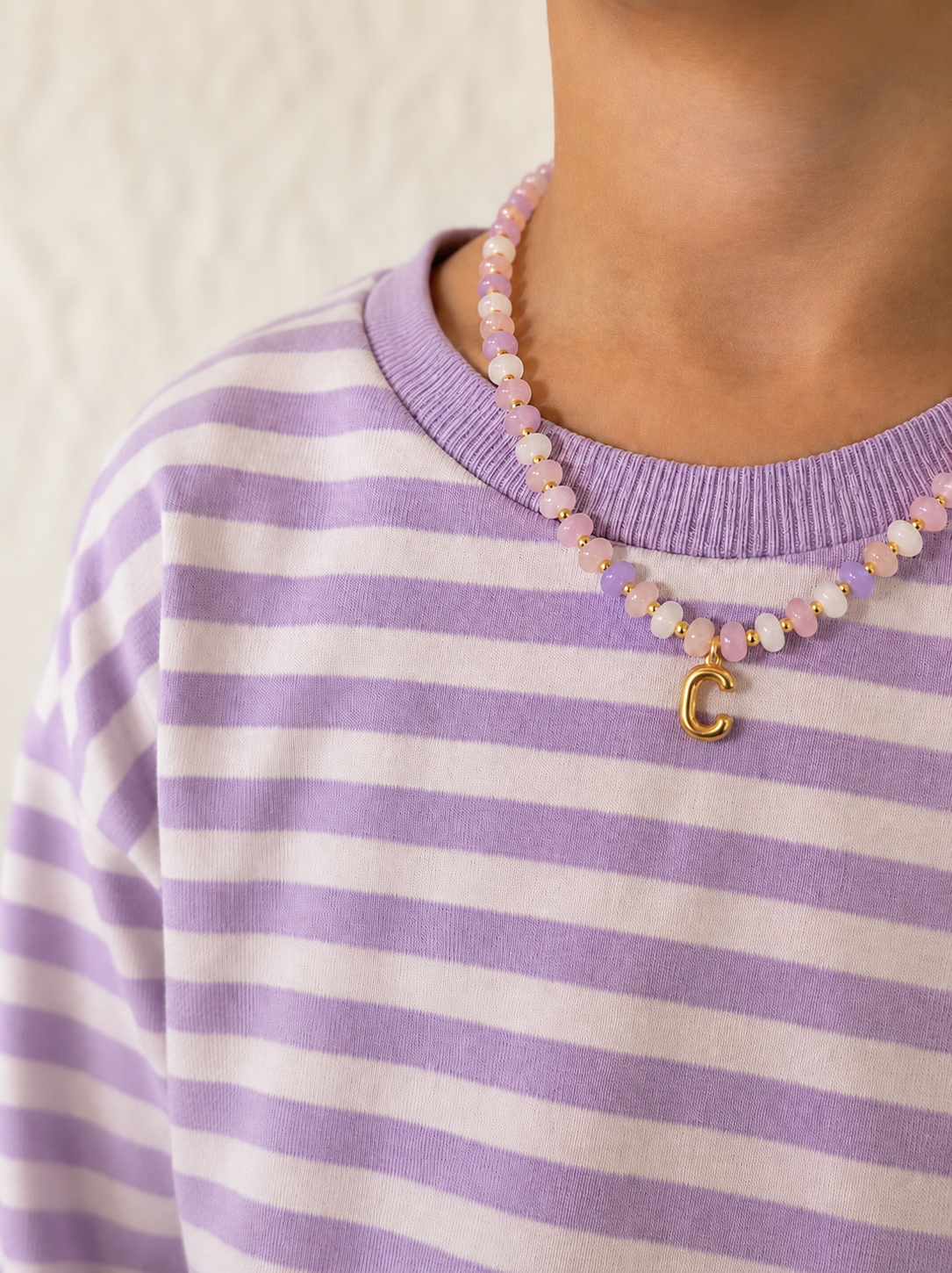 Bubble Initial Necklace