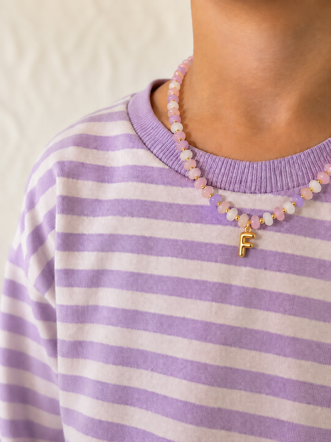 Bubble Initial Necklace