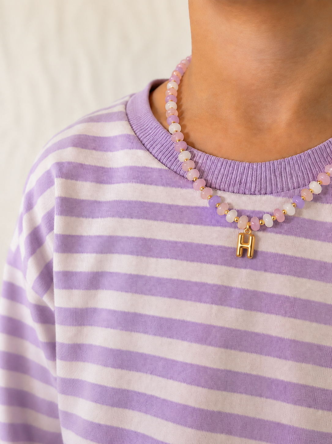 Bubble Initial Necklace