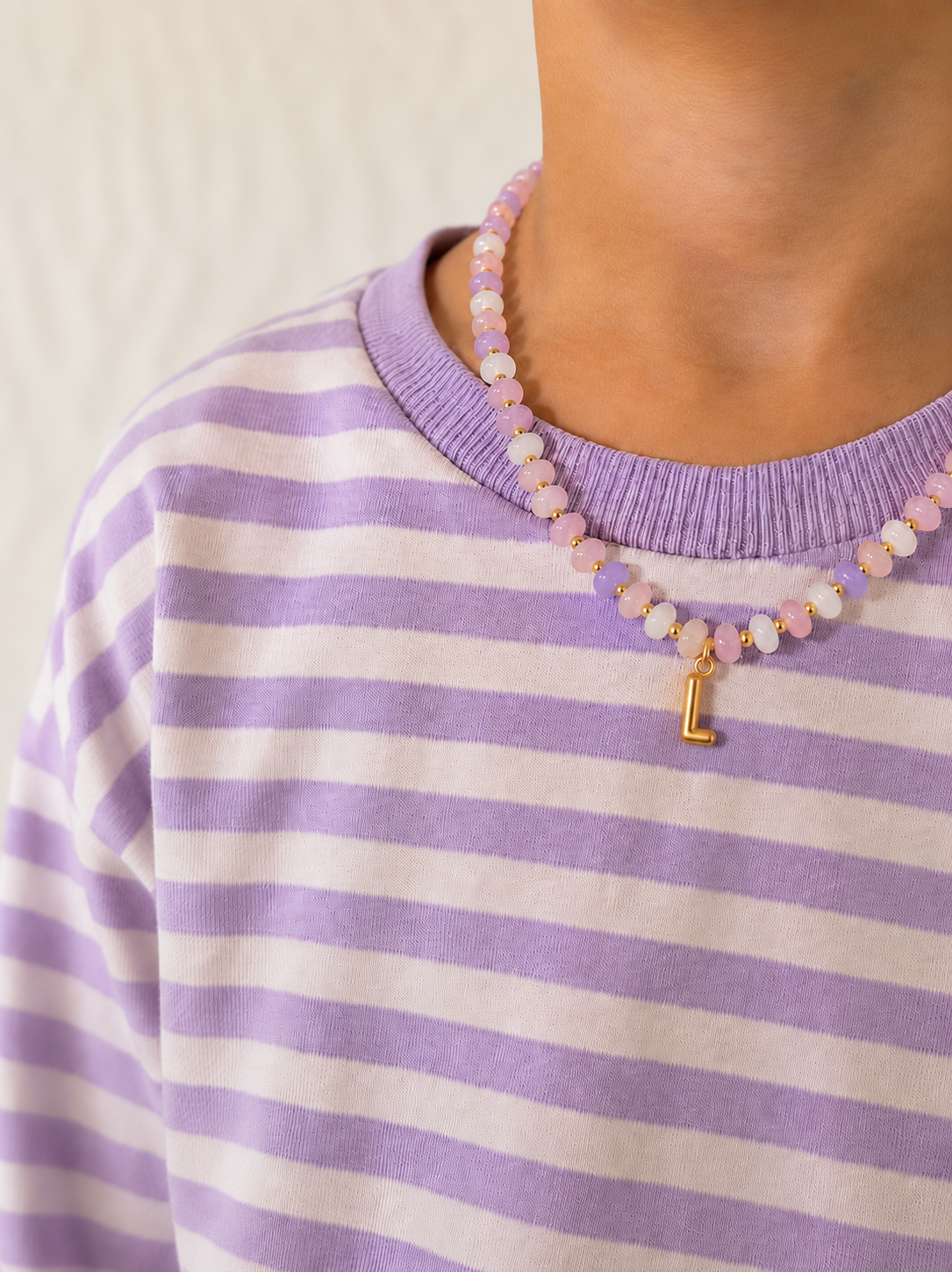 Bubble Initial Necklace