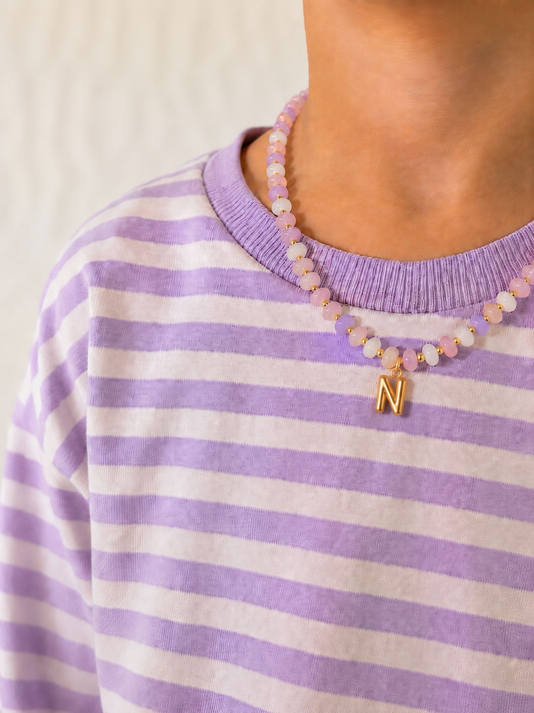 Bubble Initial Necklace