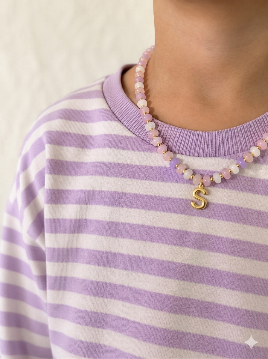 Bubble Initial Necklace