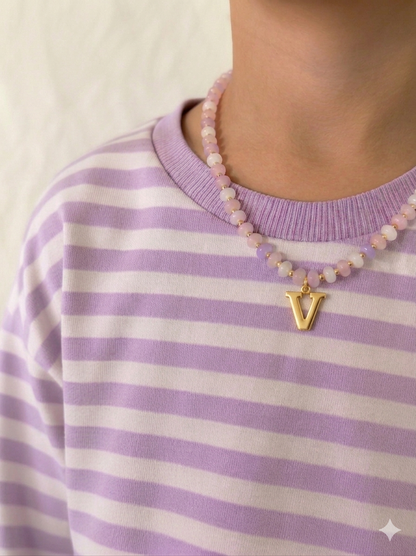 Bubble Initial Necklace