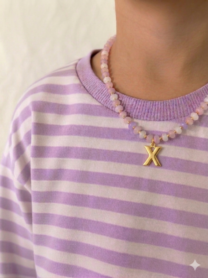 Bubble Initial Necklace