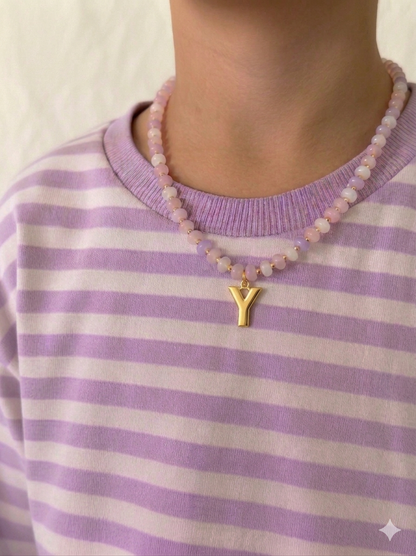 Bubble Initial Necklace