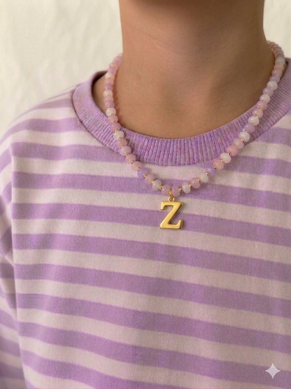 Bubble Initial Necklace