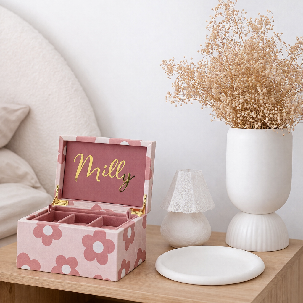 Blushing Blooms Large Jewellery Box