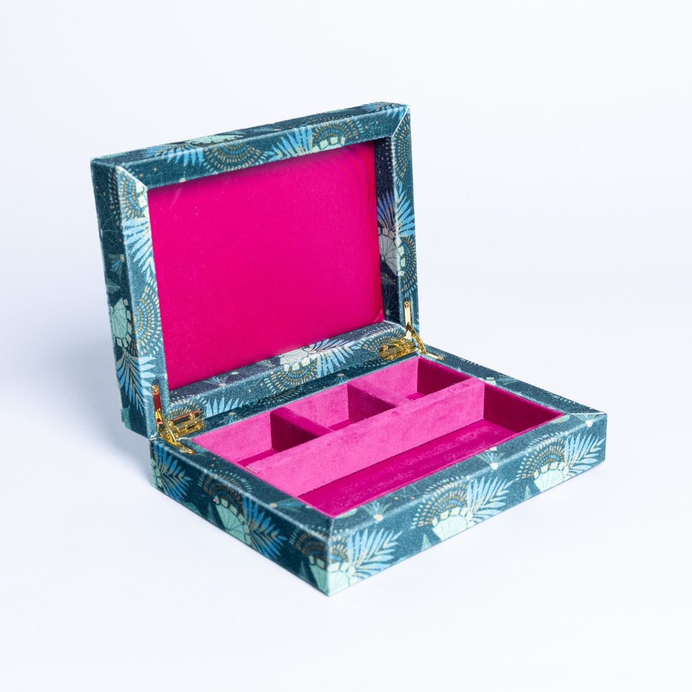 Evergreen Small Velvet Jewellery Box