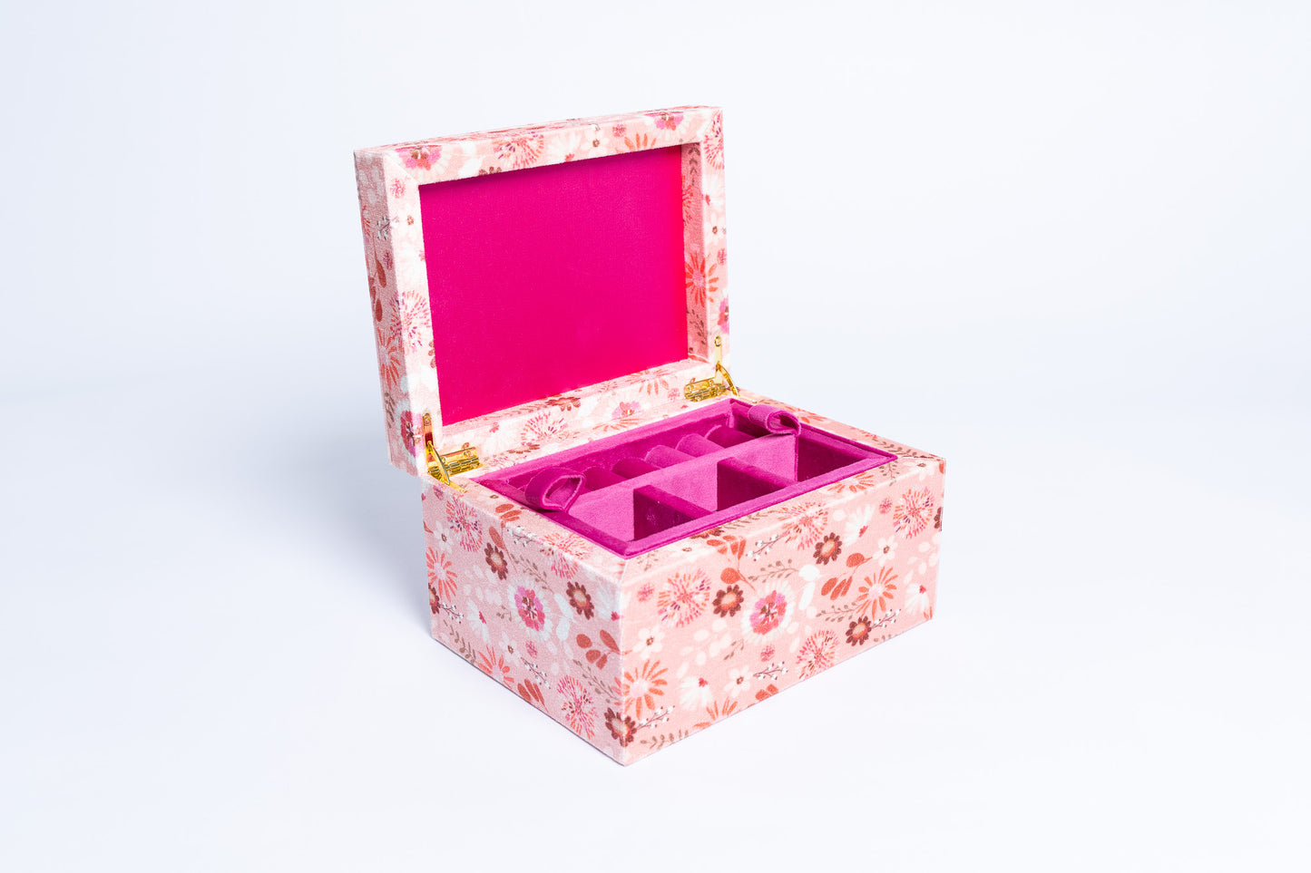 Posy Field Large Velvet Jewellery Box