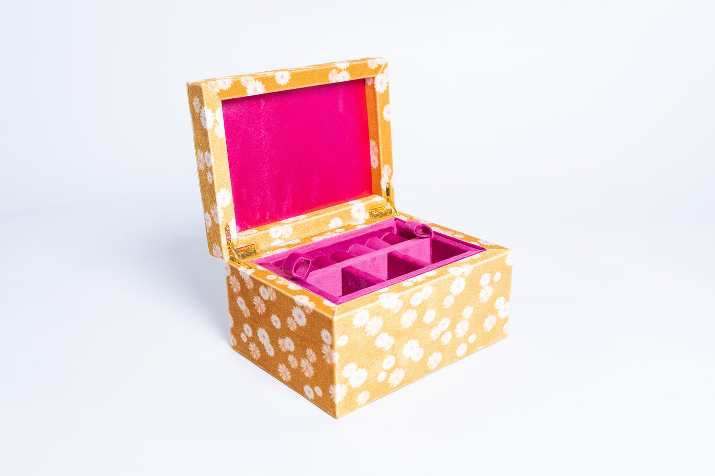 Golden Hour Velvet Jewellery Box