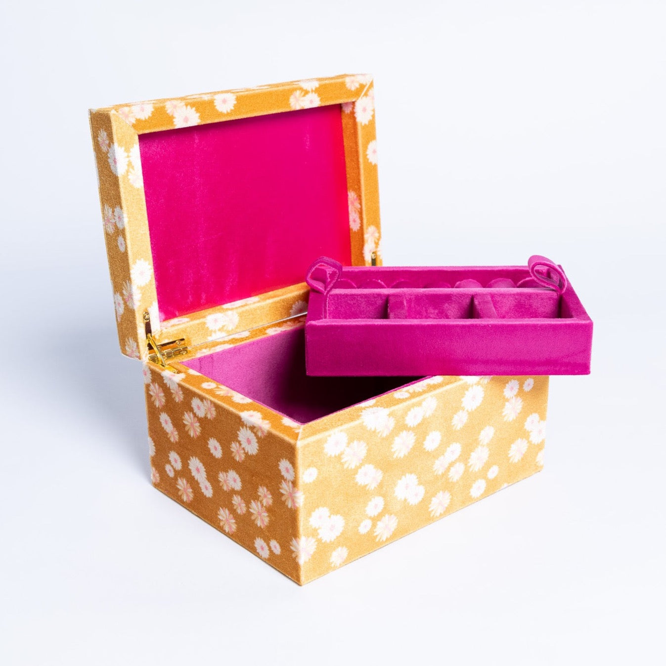 Golden Hour Velvet Jewellery Box