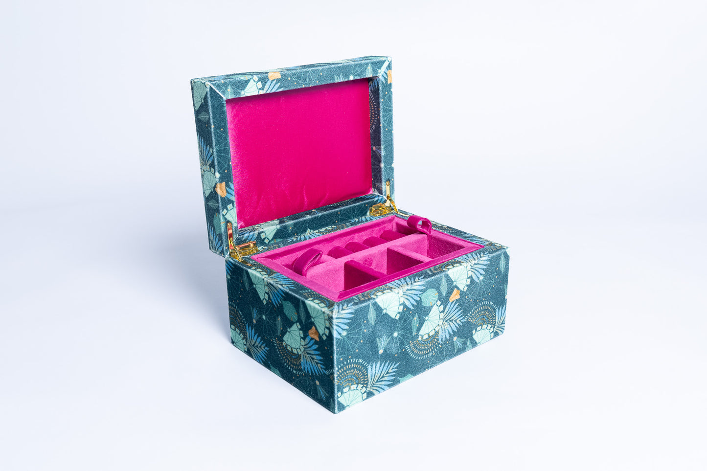 Evergreen Large Velvet Jewellery Box