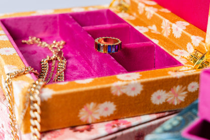 Golden Hour Mini Velvet Keepsakes Box