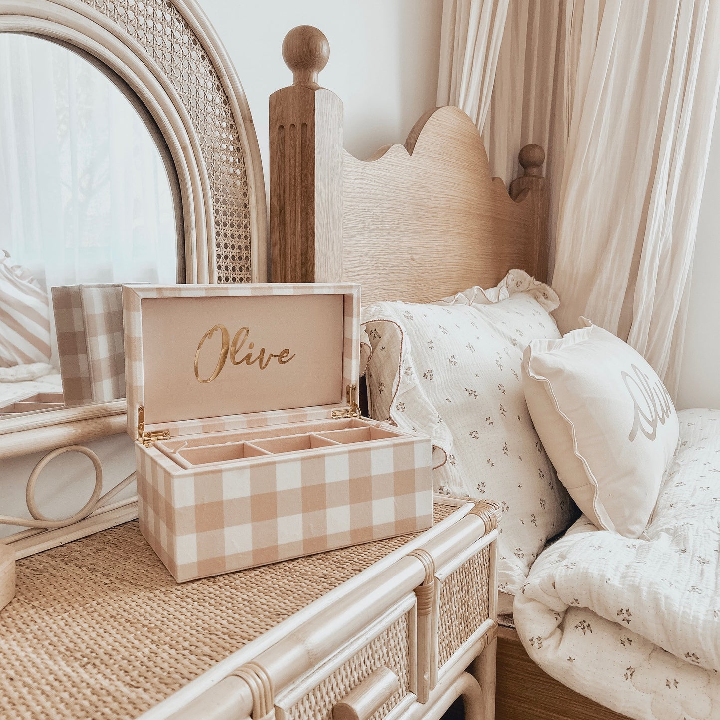 Gingham Love Jewellery Box